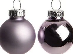 Intratuin Weihnachtskugeln lila matt und glänzend D 2,5 cm 24 St.| Weihnachtskugeln & -Anhänger