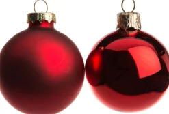 Intratuin Weihnachtskugeln rot matt und glänzend D 5 cm 12 St.| Weihnachtskugeln & -Anhänger