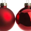 Intratuin Weihnachtskugeln rot matt und glänzend D 6 cm 10 St.| Weihnachtskugeln & -Anhänger