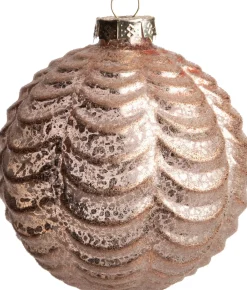 Intratuin Weihnachtskugeln Brassy rosa D 10| Weihnachtskugeln & -Anhänger