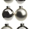 Intratuin Weihnachtskugeln silber matt und glänzend D 5/6/7 cm 42 St.| Weihnachtskugeln & -Anhänger