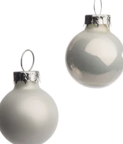 Intratuin Weihnachtskugeln weiß matt und glänzend D 2,5 cm 24 St.| Weihnachtskugeln & -Anhänger
