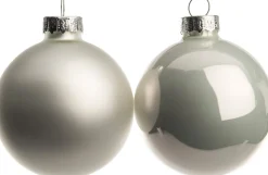 Intratuin Weihnachtskugeln weiß matt und glänzend D 6 cm 10 St.| Weihnachtskugeln & -Anhänger