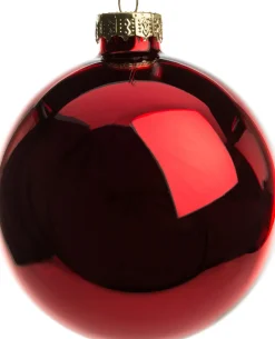 Intratuin Weihnachtskugeln rot glänzend D 8 cm 6 St.| Weihnachtskugeln & -Anhänger