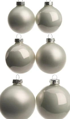 Intratuin Weihnachtskugeln weiß matt und glänzend D 5/6/7 cm 42 St.| Weihnachtskugeln & -Anhänger
