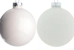 Intratuin Weihnachtskugeln wolkenweiß matt und glänzend D 2,5 cm 24 St.| Weihnachtskugeln & -Anhänger