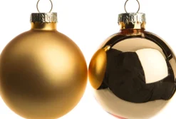 Intratuin Weihnachtskugeln gold matt und glänzend D 5 cm 12 St.| Weihnachtskugeln & -Anhänger