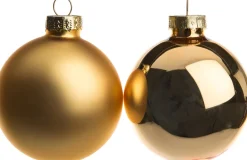 Intratuin Weihnachtskugeln dunkelrosa matt und glänzend D 5 cm 12 St.| Weihnachtskugeln & -Anhänger