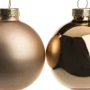 Intratuin Weihnachtskugeln taupe matt und glänzend D 6 cm 10 St.| Weihnachtskugeln & -Anhänger
