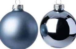 Intratuin Weihnachtskugeln Set hellblau D 7 cm 42 St.| Weihnachtskugeln & -Anhänger