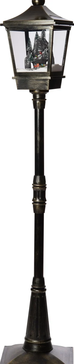 Intratuin Weihnachtslaterne Zug mit LED Beleuchtung 29 x 29 x 184 cm| Weihnachtsleuchten