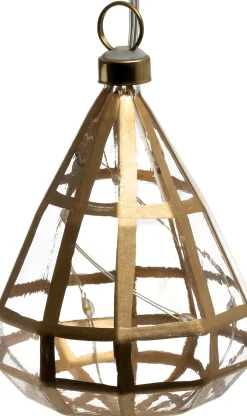 Intratuin Weihnachtsornament Simone mit Beleuchtung D 7 H 9 cm| Weihnachtskugeln & -Anhänger