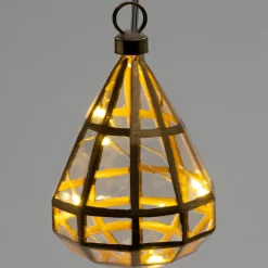 Intratuin Weihnachtsornament Simone mit Beleuchtung D 7 H 9 cm| Weihnachtskugeln & -Anhänger