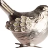 Intratuin Weihnachtsschmuck Vogel mit Clip silber H 7,5 cm| Weihnachtskugeln & -Anhänger