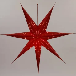 Intratuin Weihnachtsstern beleuchtet rot 18 x 100 x 100 cm| Weihnachtssterne