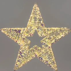 Intratuin Weihnachtsstern Iris beleuchtet D 60 H 9 cm| Weihnachtsfiguren (Außen)