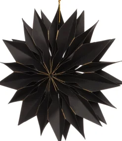 Intratuin Weihnachtsstern schwarz 20 x 3 x 20 cm| Weihnachtssterne