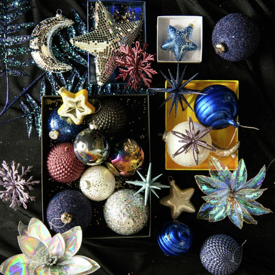 Intratuin Weihnachtszweig Bernt Farn blau 78 cm| Weihnachtszweige & -Blumen