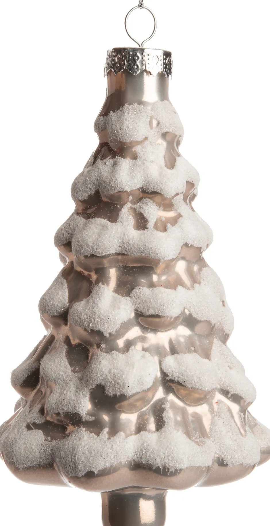 Intratuin Weihnchtsbaumschmuck Baum weiß 7 x 7 x 11,5 cm| Weihnachtskugeln & -Anhänger