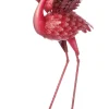 Intratuin Wetterfestes Bild Flamingo rosa 83 x 51,5 x 85,5 cm| Gartenzwerge & -Figuren