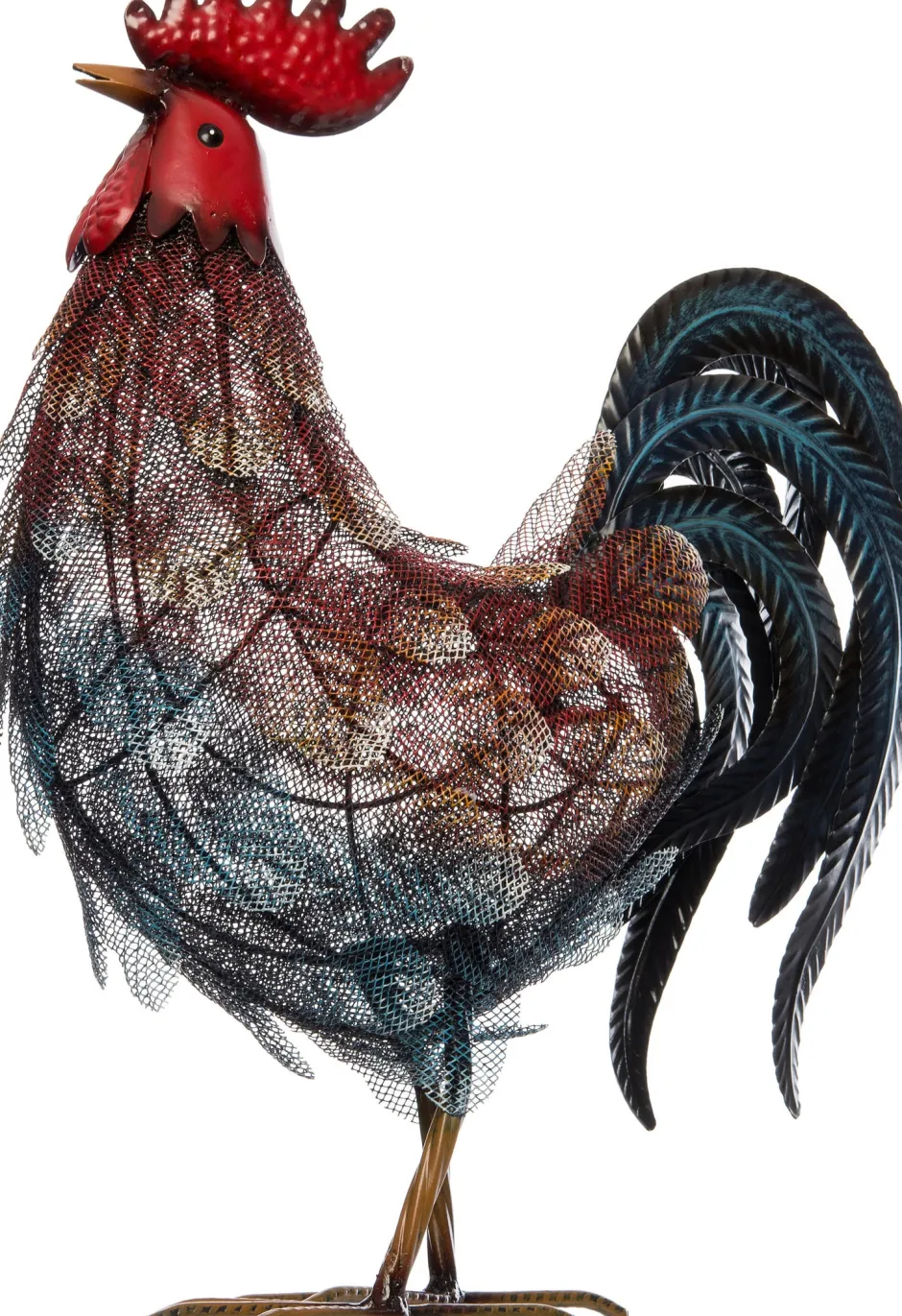 Intratuin Wetterfestes Bild Hahn 34 x 16 x 45,5 cm| Gartenzwerge & -Figuren