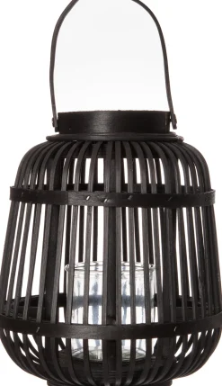 Intratuin Windlicht schwarz D 20 H 23 cm| Laternen & Windlichter