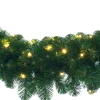 Intratuin Winterberg Tannengirlande 180 cm x D 20 cm mit LEDs warmweiß| Weihnachts- & Tannengirlanden