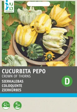 Intratuin Zierkürbis (Cucurbita 'Crown of Thorns') Samen| Gemüsesamen|Saatgut