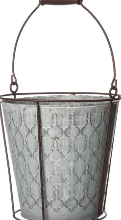 Intratuin Zinkeimer Pflanzgefäß D 20 cm H 21 cm| Blumentöpfe & Pflanzgefäße