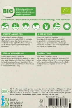 Intratuin Zuckermelone (Cucumis melo 'Charentails') (BIO) Samen| Obstsamen|Saatgut