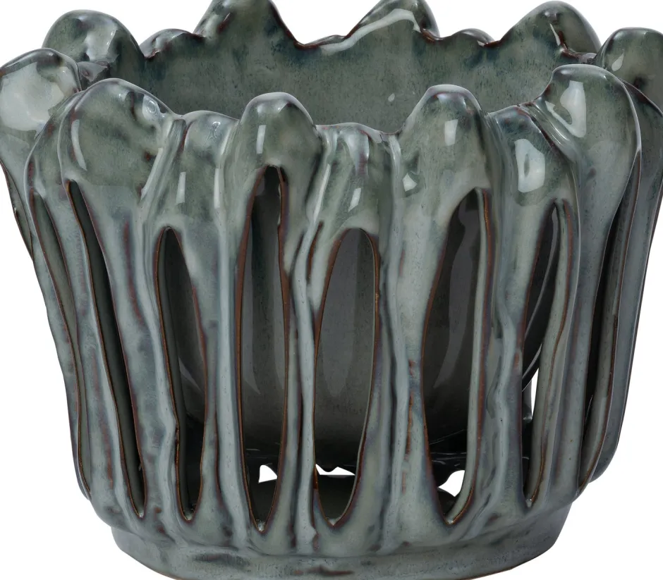 Intratuin Blumentopf Gyda grün D 23 H 20,7 cm| Blumentöpfe|Blumentöpfe & Pflanzgefäße