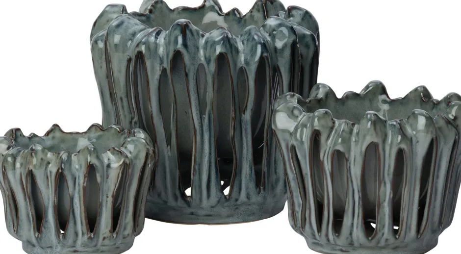 Intratuin Blumentopf Gyda grün D 23 H 20,7 cm| Blumentöpfe|Blumentöpfe & Pflanzgefäße