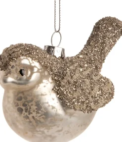 Intratuin  Weihnachtsbaumschmuck Vogel Birdie silber 10,5 x 6 x 6,5 cm| Weihnachtskugeln & -Anhänger