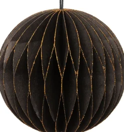 Intratuin  Weihnachtsbaumschmuck Kugel schwarz D 8 cm| Weihnachtsdeko Zum Aufhängen
