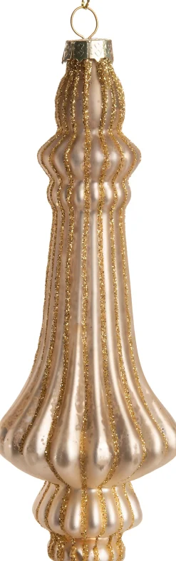Intratuin  Weihnachtsbaumschmuck Tropfen Goldie gold D 6 H 15,5 cm| Weihnachtskugeln & -Anhänger
