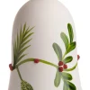 Intratuin  Weihnachtsbaumschmuck Glocke weiß / grün D 7 H 9 cm| Weihnachtskugeln & -Anhänger