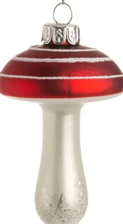 Intratuin  Weihnachtsbaumschmuck Pilz Pilz rot / weiß D 5,5 H 8 cm| Weihnachtskugeln & -Anhänger