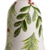 Intratuin  Weihnachtsbaumschmuck Glocke weiß / grün D 7 H 9 cm| Weihnachtskugeln & -Anhänger