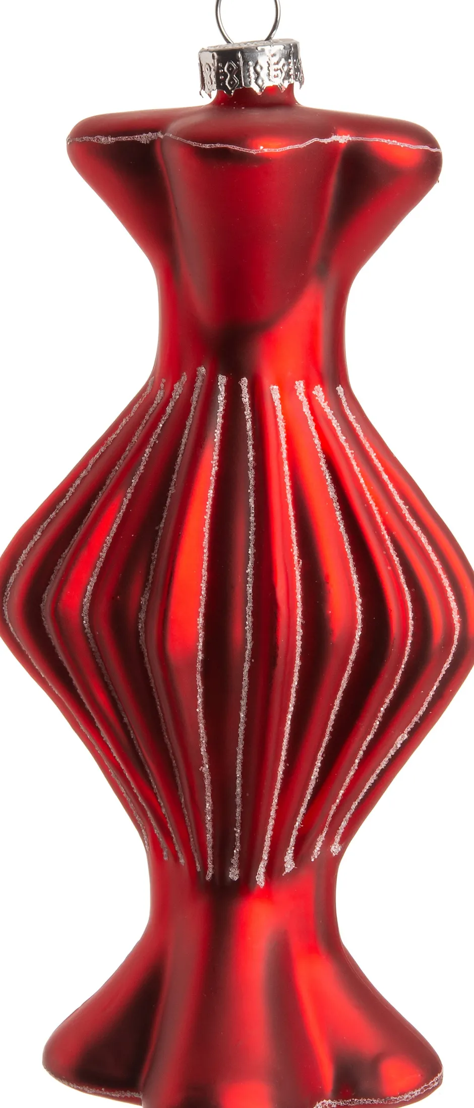 Intratuin Weihnachtsbaumschmuck Bonbon rot 7 x 7 x 14,7 cm| Weihnachtskugeln & -Anhänger