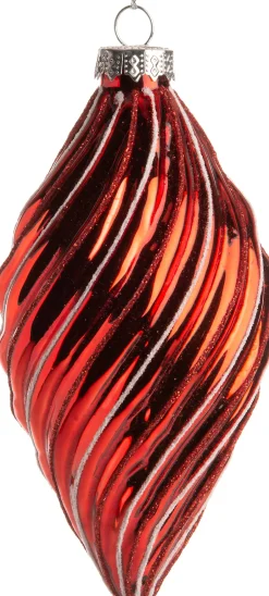 Intratuin  Weihnachtsbaumschmuck Tropfen Cate rot D 6 H 12 cm| Weihnachtskugeln & -Anhänger