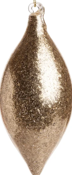 Intratuin  Weihnachtsbaumschmuck Tropfen Sheryl gold D 6 H 12 cm| Weihnachtskugeln & -Anhänger
