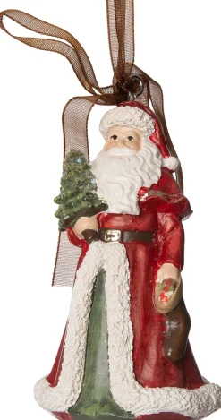 Intratuin  Weihnachtsbaumschmuck Weihnachtsmann rot 4,5 x 4,5 x 8,5 cm| Weihnachtskugeln & -Anhänger