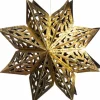 Intratuin  Weihnachtsbaumschmuck Schneeflocke gold 15 x 15 x 15 cm| Weihnachtsdeko Zum Aufhängen