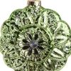 Intratuin  Weihnachtsbaumschmuck Blume Louisia grün 10 x 10 x 4 cm| Weihnachtskugeln & -Anhänger