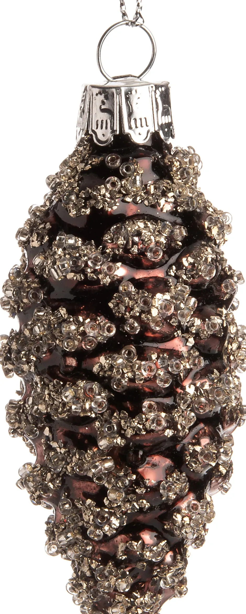 Intratuin Weihnachtsbaumschmuck Tannenzapfen Devona braun D 3,5 H 7,5 cm| Weihnachtskugeln & -Anhänger