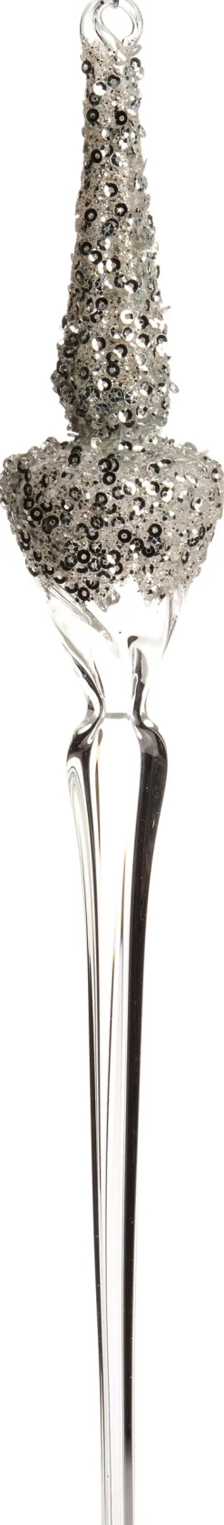 Intratuin  Weihnachtsbaumschmuck Jadah transparent / silber D 5 H 36 cm| Weihnachtskugeln & -Anhänger