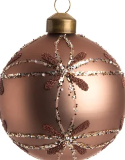 Intratuin  Weihnachtskugel Elora hellbraun D 8 cm| Weihnachtskugeln & -Anhänger