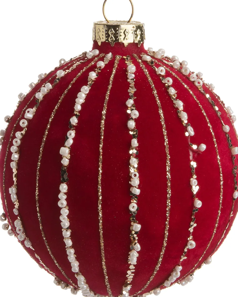 Intratuin Weihnachtskugel Inola rot D 8 cm| Weihnachtskugeln & -Anhänger