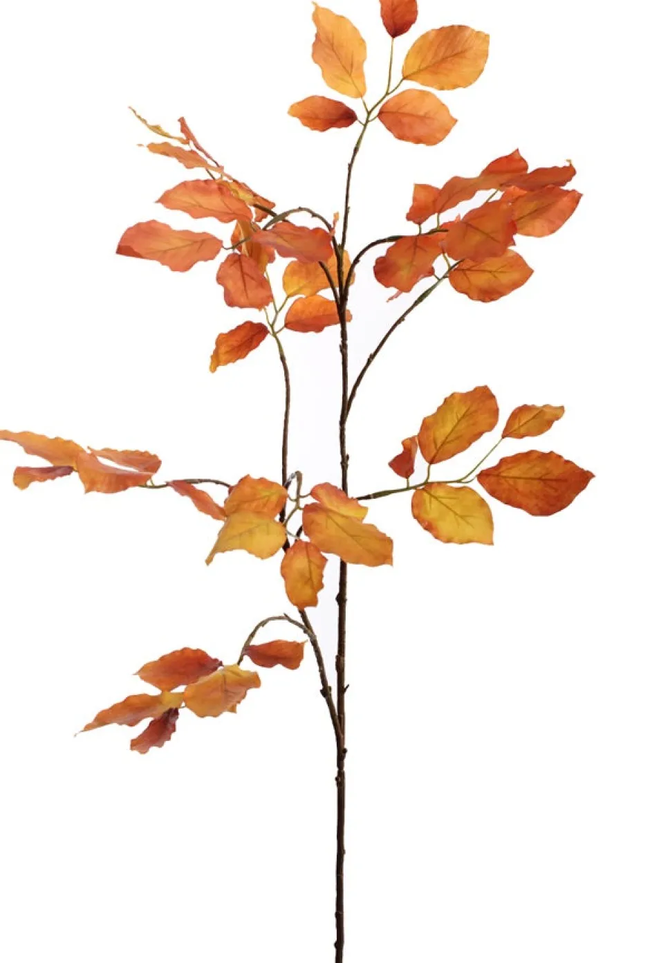 Intratuin Jasaco Pure Kunstzweig Buche 100 cm orange| Künstliche Deko-Zweige