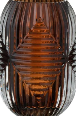 Intratuin J-Line Teelichthalter Line braun D 9 H 13 cm| Teelichthalter